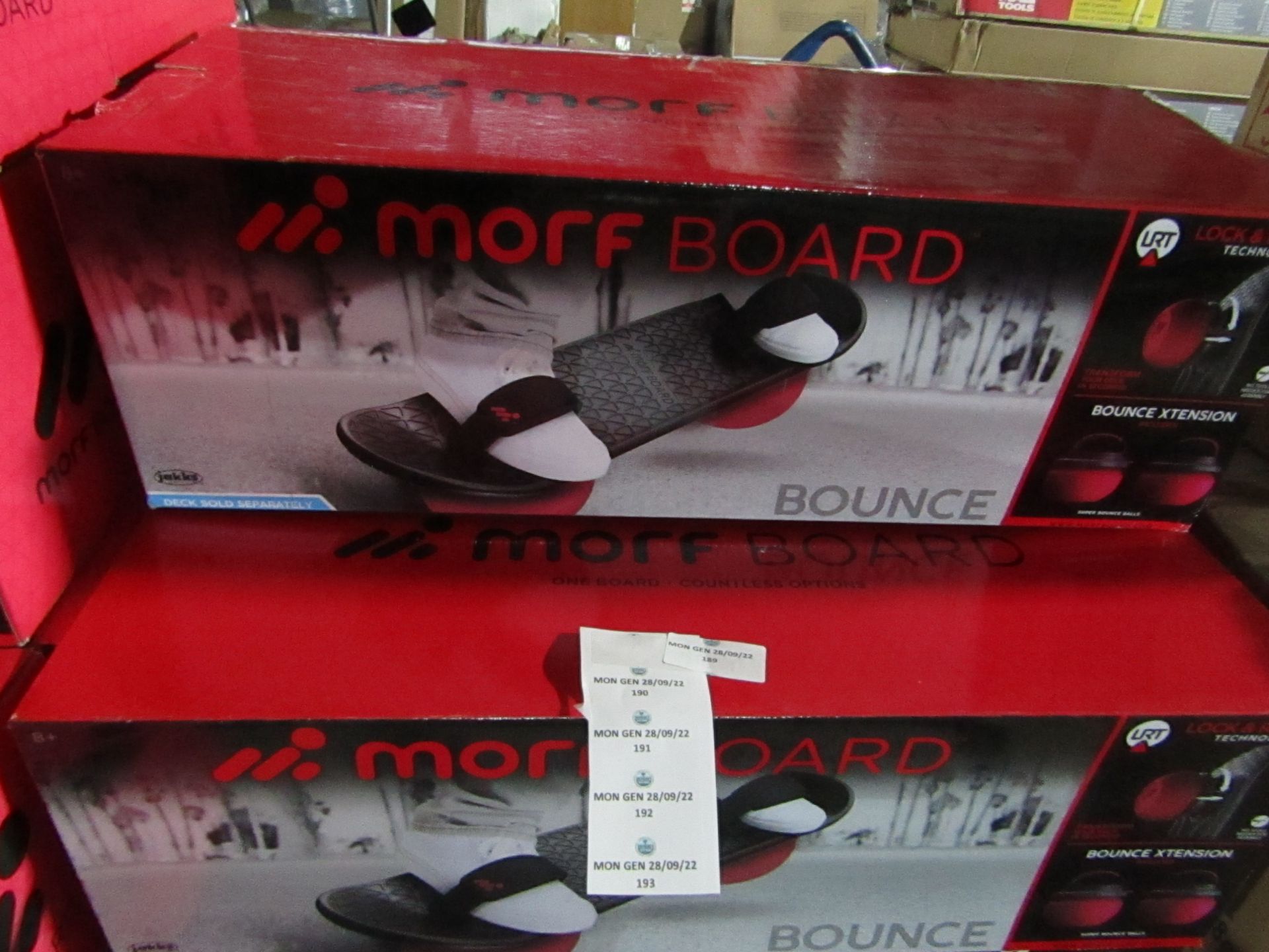 Morf Board - Bounce Xtension Super Bounce Balls - Good Condition & Boxed.