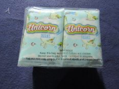 2x Boxes Containing : Unicorn Tissues - ( 144-Pcs 12 Inner Packs of 12 ) - New & Boxed.