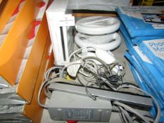 Wii Console - Comes With Various Accessories - Untested, No Packaging.