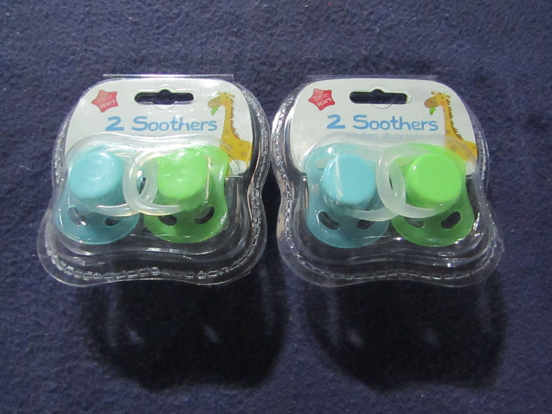 2x Little Stars - Set of 2 Soothers ( Boys ) - Unused & Packaged.