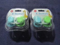 2x Little Stars - Set of 2 Soothers ( Boys ) - Unused & Packaged.