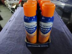 1x Box Containing 8x Microban - 24Hr Disfectant Spray With Citrus Scent - 400ml - New & Boxed.