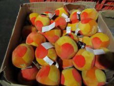 12x Ronaldino - Mini Plush Balls - Unused, With Tags.