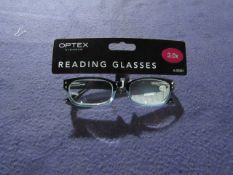 6x Optex - Reading Glasses - Assorted Colours - Unused.