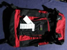 Trax - Black & Red Travel Backpack - Good Condition & Packaged.