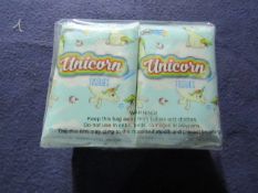 2x Boxes Containing : Unicorn Tissues - ( 144-Pcs 12 Inner Packs of 12 ) - New & Boxed.