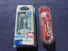 1x JVC - Gummy Earphones - Unused & Packaged. 1x Jwin - In-Ear Noise Isolation Earphones -