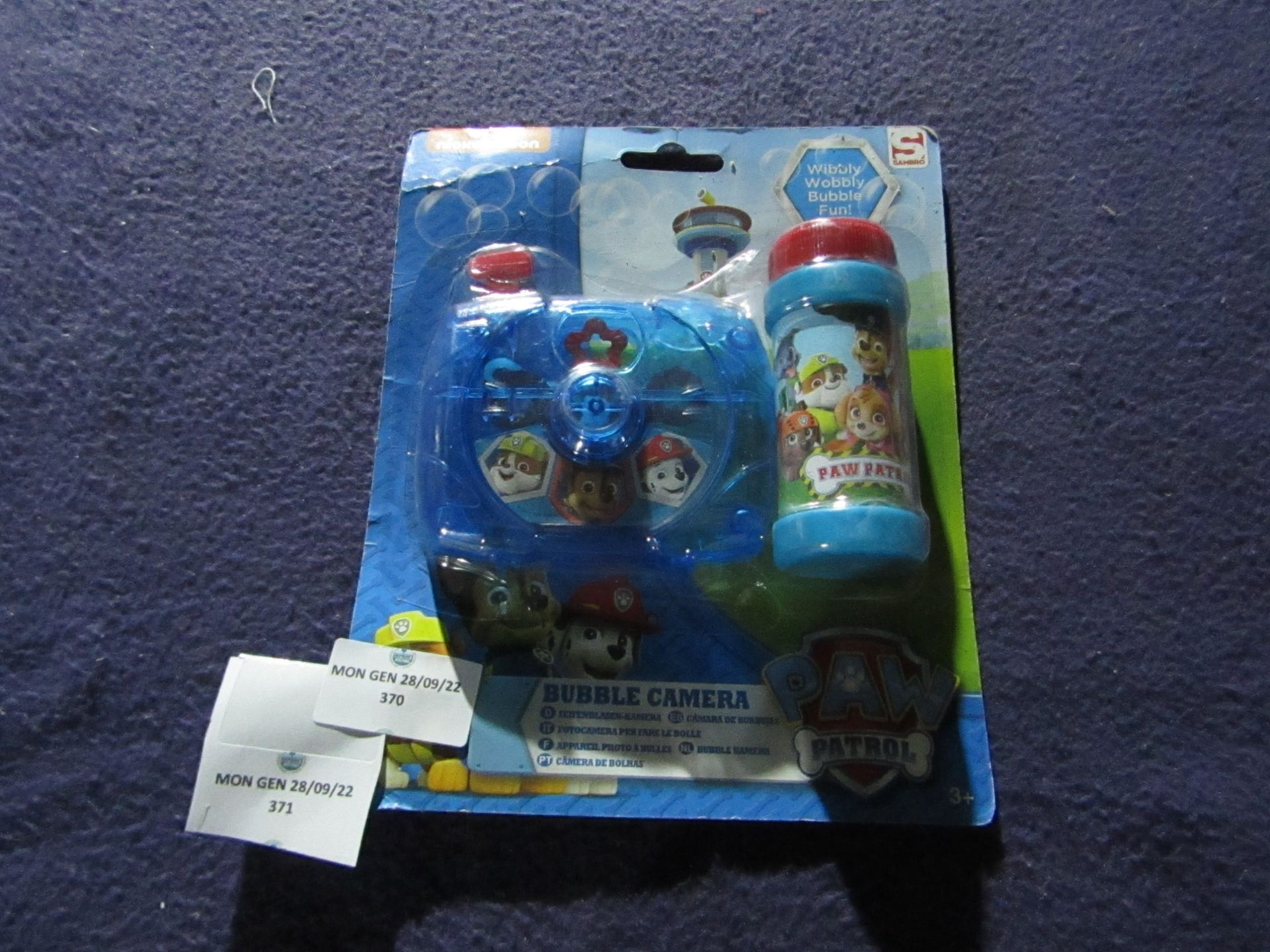 Paw Patrol - Bubble Camera - Unused & Packaged.