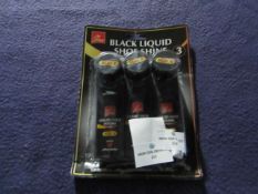 3x Jump - Black Liquid Shoe Shine ( Triple Packs ) - Unused & Boxed.