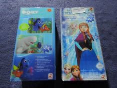 1x Finding Dory - Lenticular Twin Pack Puzzle - Unchecked & Boxed.1x Disney Frozen - Lenticular Twin