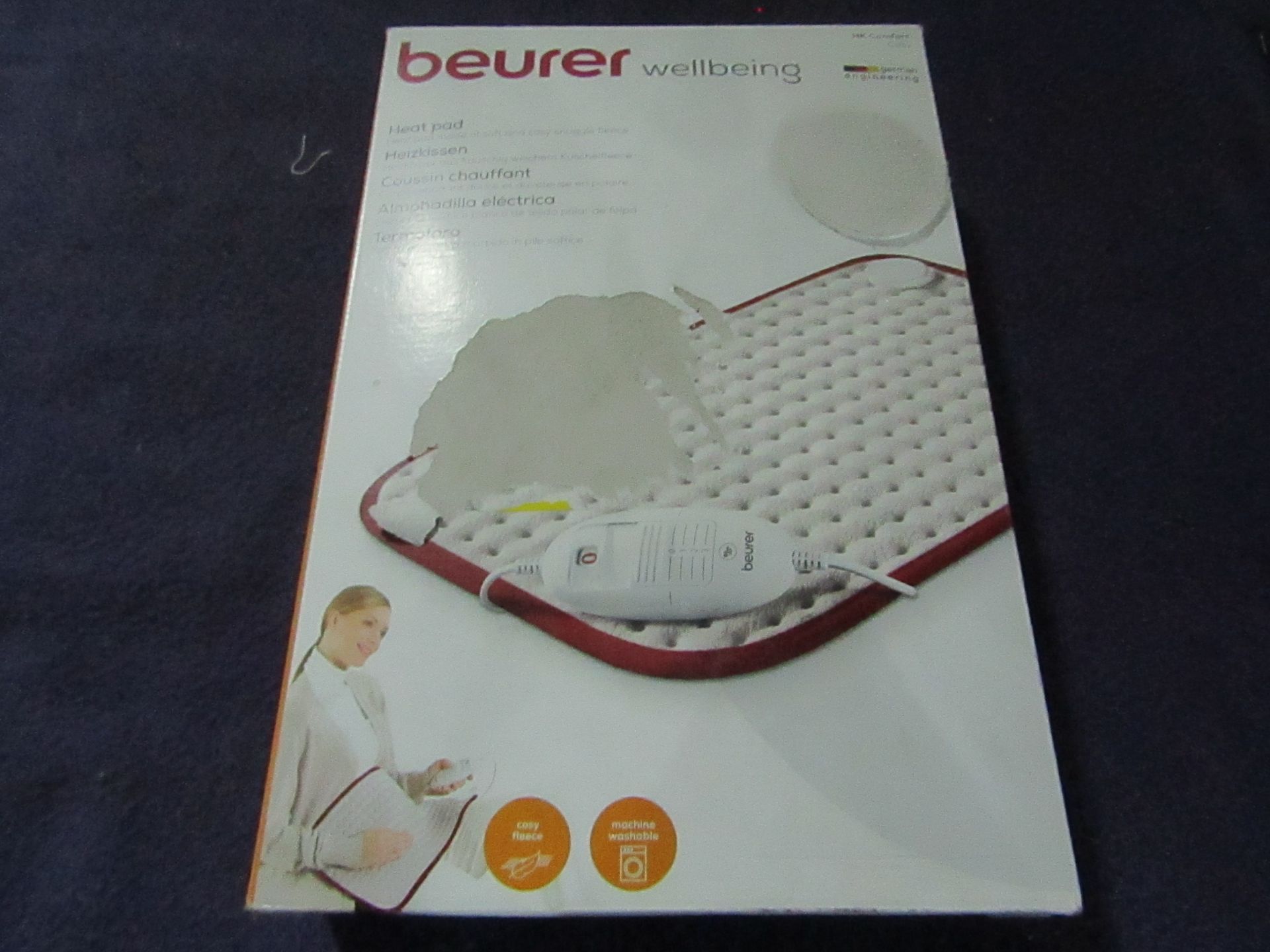 Beurer - HK Comfort Cosy Heated Pad - Item Is Grade B - But Unchecked By Us & Boxed.