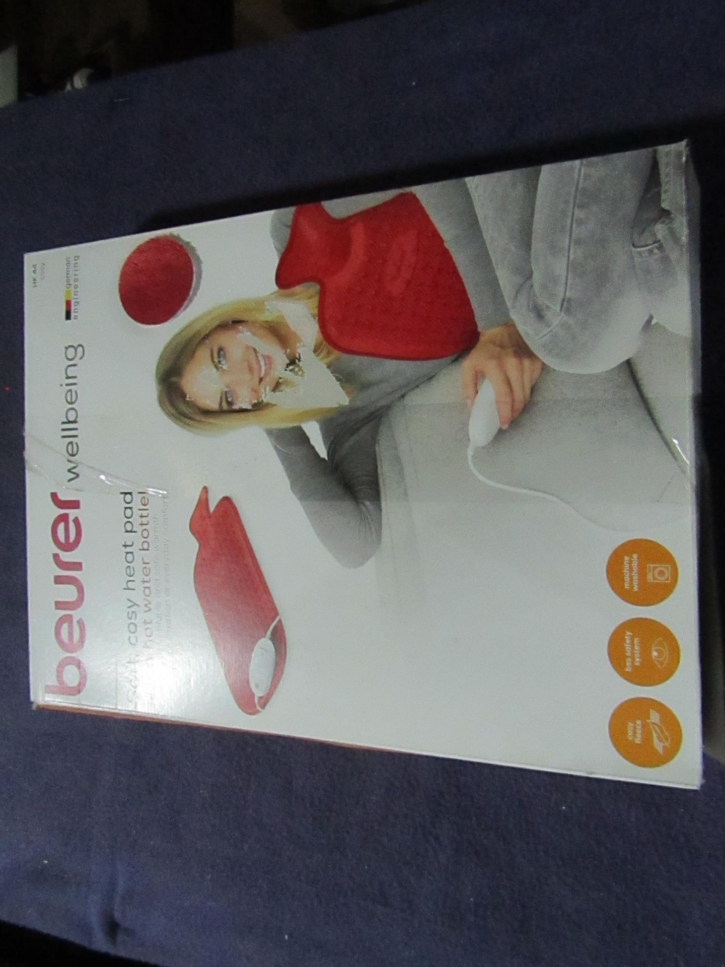 2X Beurer - Cosy Electric Heat Pad - Cosy HK44 - Item Is Grade B - But Unchecked By Us & Boxed.