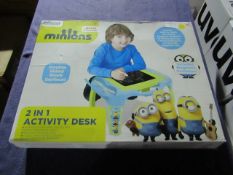 Minions - 2-IN-1 Activity Desk - Unused & Boxed.