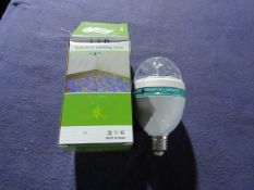 4x Unbranded - LED Full Colour Rotating Light - Unchecked & Boxed.