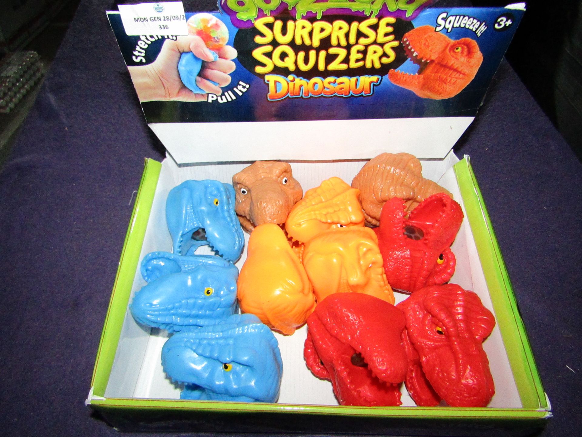 11x Creative Kids - Goozooka Dinosaur Surprise Squizers - Unused & Boxed.