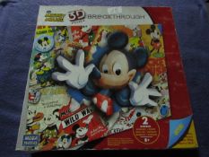 Disney - Mickey Mouse 3D Breakthrough Puzzle - Unused & Boxed.