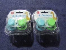 2x Little Stars - Set of 2 Soothers ( Boys ) - Unused & Packaged.