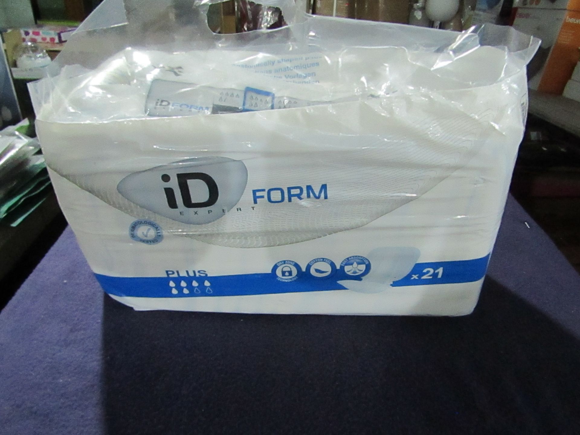 IDForm - Incontinence Pads - Plus Absorption - 21 Pack - Unisex - New & Packaged.