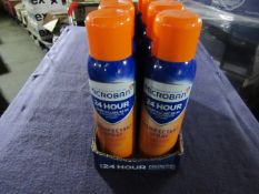 4x Microban - 24Hr Disfectant Spray With Citrus Scent - 400ml - New & Boxed.