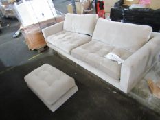 Lot 25 is for 2 Items from Heals total RRP £3788Lot includes:Heals Eton 3 Seater Sofa Pebble Smart