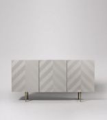 Swoon Chez Sideboard in Light Grey Parquetry and Brass RRP œ649 Swoon Chez Sideboard We won't