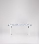 Swoon Otra Vida Pill Coffee Table Marbled Coal Top White RRP 347 SKU SWO-AP-OV-SWOON0004-B PID SWO-