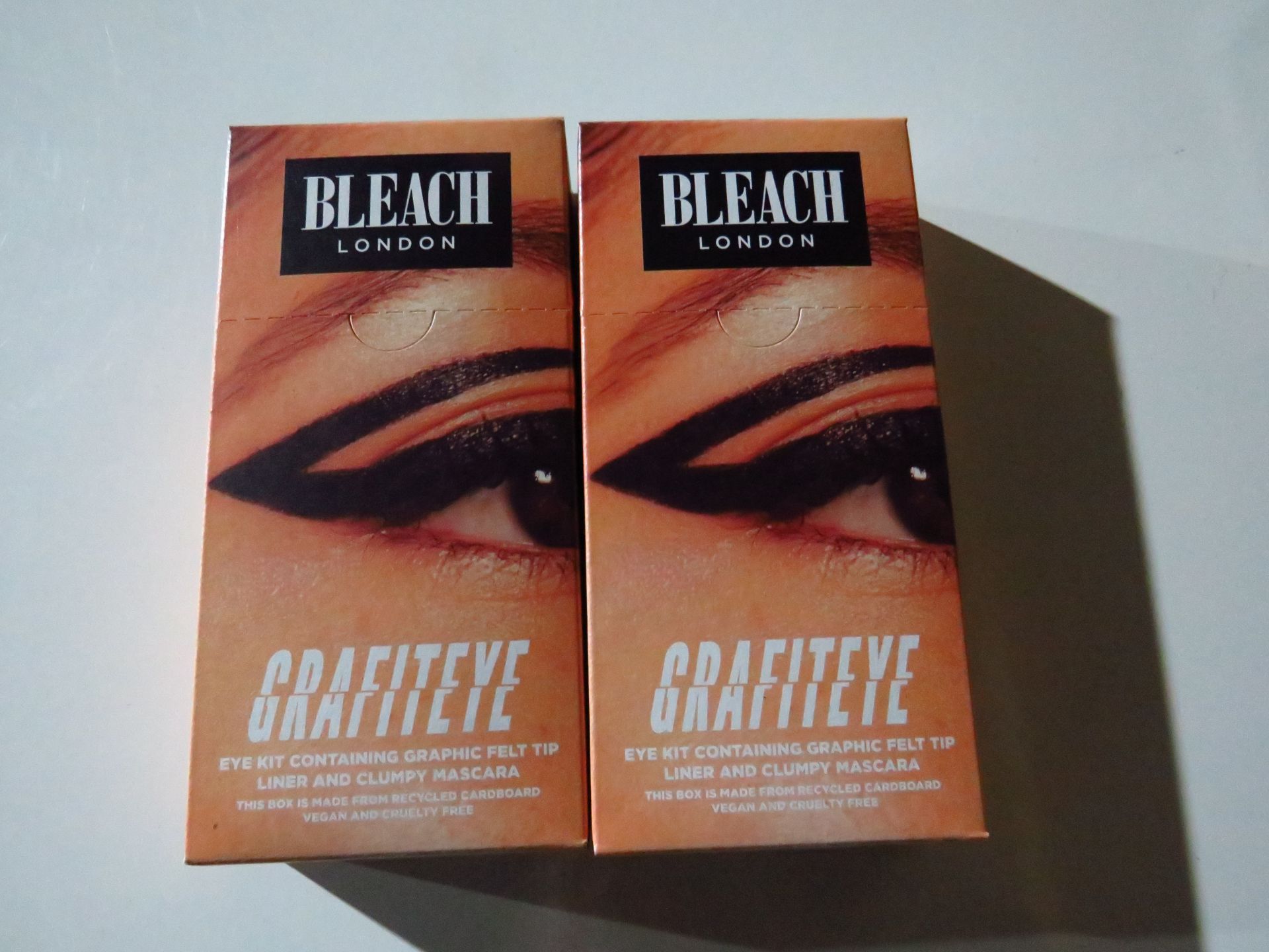 2x Bleach London - Grafiteye Graphic Felt Tip Liner & Clumpy Mascara Set - New & Boxed.