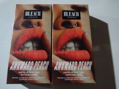 2x Bleach London - Awkward Peach Matte Lip Paint & Matching Liner - New & Boxed.