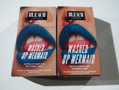 2x Bleach London - Washed Up Mermaid Matte Lip Paint & Matching Liner Set - New & Boxed.