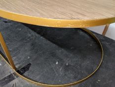 OKA Lutwidge Gold Finished Iron Nested Coffee Table Set - RRP 550 SKU OKA-9A13606-1-10-1185-10-BC10