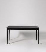 Swoon Reyna Extending Dining Table in Charcoal and Brass RRP £599