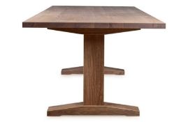 Heals FOC Lisbon Table 220x90cm Smoked Oak Straight Edge Filled RRP £2579.00