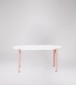 Swoon Otra Vida Pill Coffee Table Statement Chalk Top & Blush Legs RRP 347 SKU SWO-AP-otravidapillc