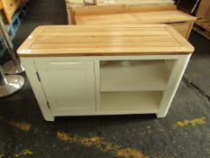 Oak Furnitureland Hove Natural Oak And Painted Small Tv Unit RRP Â£299.99 (SKU OAK-APM-HOV026 PID