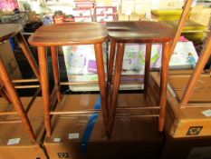 Swoon Southwark Set of Two Kitchen Stools in Acacia RRP Â£179.00 This item looks to be in good