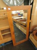 Oak Furnitureland Original Rustic Solid Oak 1200Mm X 600Mm Wall Mirror RRP Â£79.99 (SKU OAK-APM-