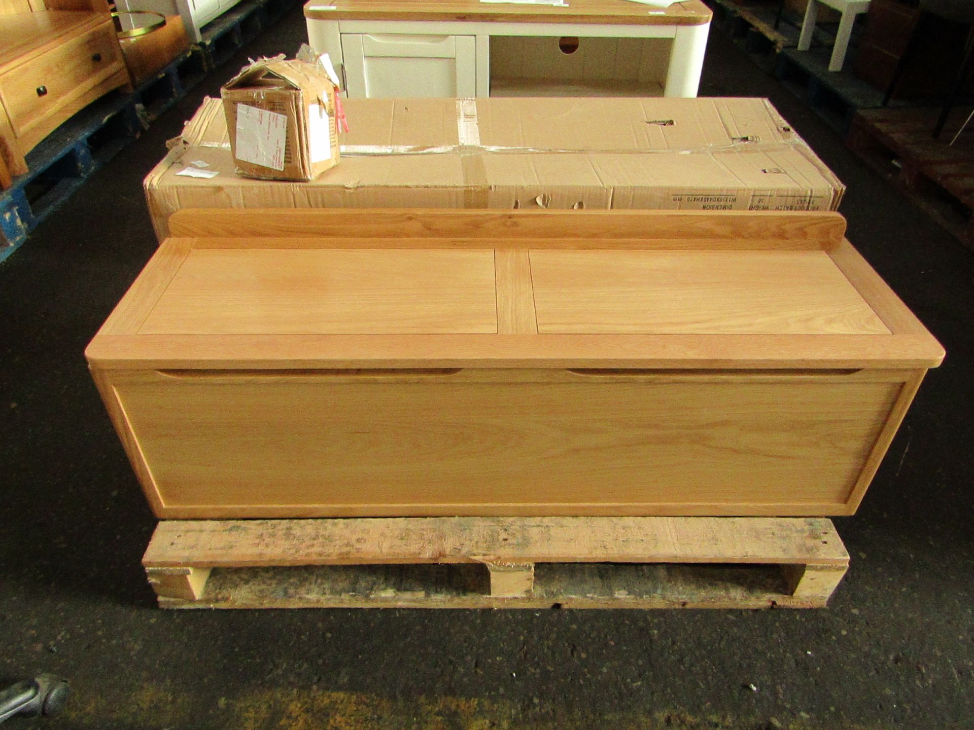 Heals Brunel Blanket Box Oak RRP Â£459.00 Brunel Blanket Box - Discover the Brunel Blanket Box by