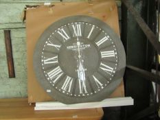 Oak Furnitureland Kensington Station Clock - Good Condition & Boxed.