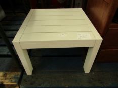 Heals Eos Side Table White 148.5x40x43 CF-MH805/WHT RRP Â£200.00 Part of the Eos outdoor garden