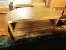 Oak Furnitureland Wiltshire Natural Solid Oak Corner Tv Unit RRP Â£199.99 Our Wiltshire light oak