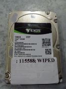 Seagate Exos 300GB hard drive, unchecked but professionally wiped.
