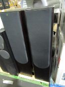 Monitor Audio Gold 300 (Dark Walnut) Floorstanding speakers, comes with feet, has a couple of