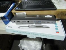 i-tec USB-C Metal Low Profile 3x Display Docking Station boxed unchecked