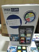 Scotts of Stow Maxcom MS514 Easy to Use Smartphone 1.2gb Quad Core 8mp Cam RRP œ49.99 - powers on