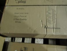 Lloyd Pascal - White 3-Tier Caddy - Unchecked & Boxed.