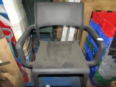 Unbranded - Single Plastic Black Chair - No Damaged, No Packaging.