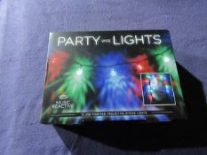 6x Paladone - Music Reactive 12-USB Powered Projecting String Lights - Unused & Boxed.
