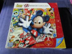 Disney - Mickey Mouse 3D Breakthrough Puzzle - Unchecked & Boxed.