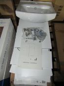 GoodHome - Veleka Fres-Standing Vanity & Basin Set 400mm - Looks Completely & Box, Viewing