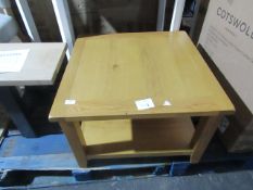 Cotswold Company Oakland Rustic Oak New Large Square Coffee Table RRP Â£229.00 Thereâ€™s nothing too